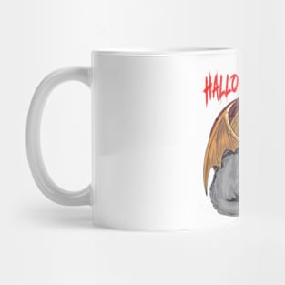 Bat Cat Halloween Party Mug